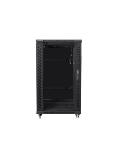Armario lanberg rack 19 pulgadas 22u 600x800 flat pack black negro