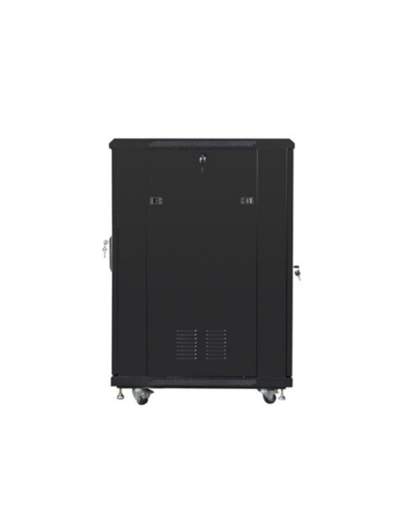 Armario lanberg rack 19 pulgadas 22u 600x800 flat pack black negro Armario lanberg rack 19 pulgadas 22u 600x800 flat pack black negro