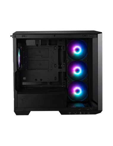 Caja ordenador gaming msi mag pano m100r pz micro atx rgb cristal templado black