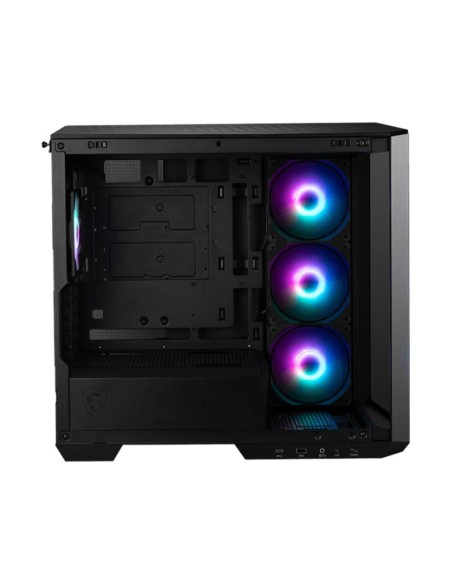 Caja ordenador gaming msi mag pano m100r pz micro atx rgb cristal templado black