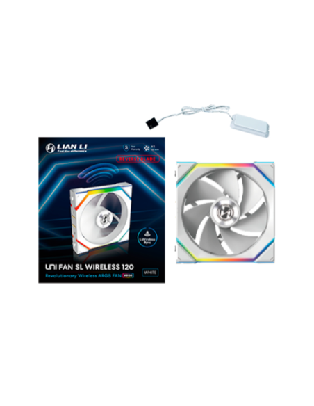 Ventilador caja lian li unifan sl inalambrico rgb 120mm blanco