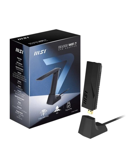 Adaptador wifi7 usb msi gube65 be6500