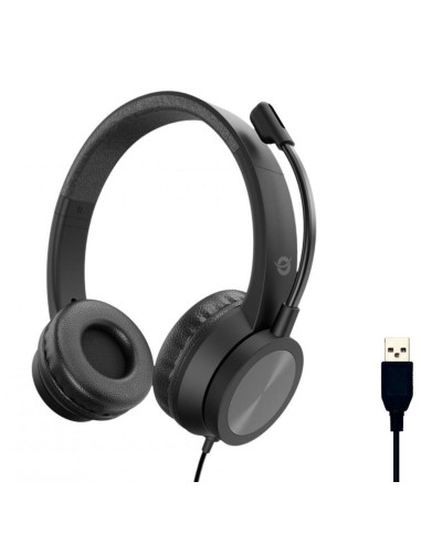Auriculares conceptronic polona05b usb negro