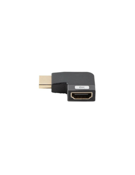 Adaptador hdmi 8k lanberg macho - hembra angulo izquierda
