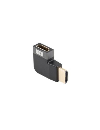 Adaptador hdmi 8k lanberg macho - hembra angulo izquierda