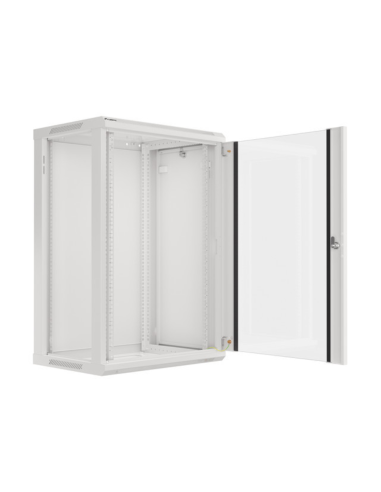 Armario lanberg 19 pulgadas 18u - 600x450 gris