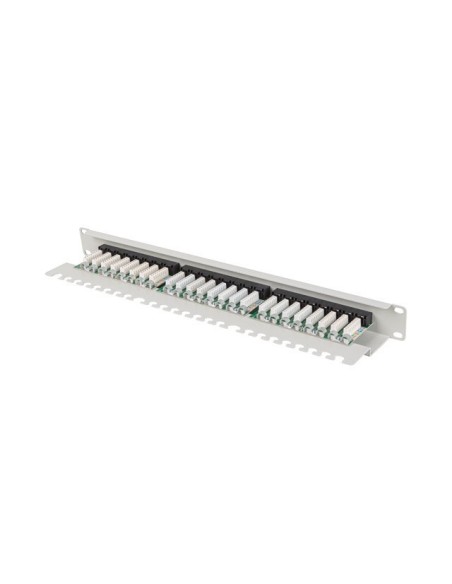 Patch panel lanberg 24 puertos 1u 19 pulgadas cat.6a utp con organizador cables gris Patch panel lanberg 24 puertos 1u 19 pulgadas cat.6a utp con organizador cables gris