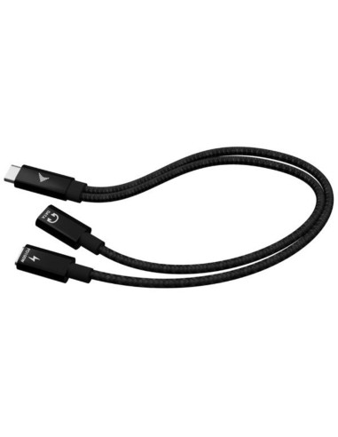 Cable usb tipo c i - tec 0.3m - macho - hembra - negro
