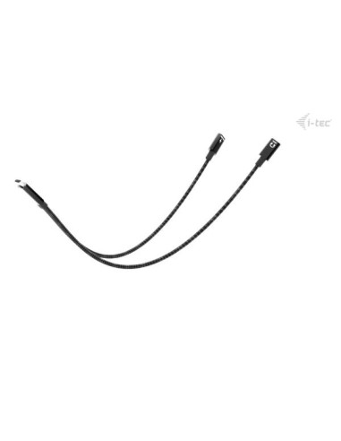 Cable usb tipo c i - tec 0.3m - macho - hembra - negro