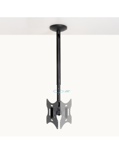 Soporte techo tooq vesa hasta 42 pulgadas 200x200mm max 30kg negro