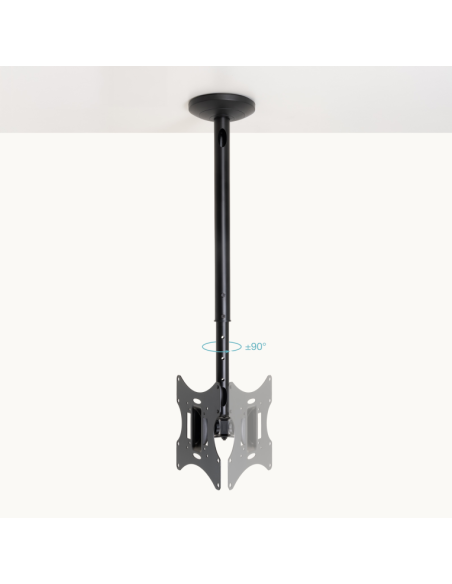 Soporte techo tooq vesa hasta 42 pulgadas 200x200mm max 30kg negro Soporte techo tooq vesa hasta 42 pulgadas 200x200mm max 30kg negro