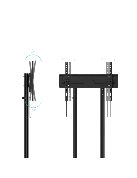Soporte suelo con ruedas tooq vesa hasta 70 pulgadas 600x400mm max 70kg Soporte suelo con ruedas tooq vesa hasta 70 pulgadas 600x400mm max 70kg