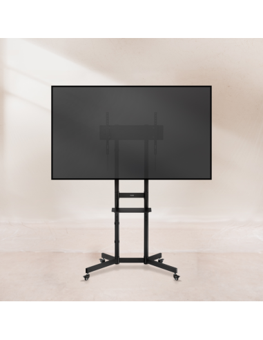 Soporte suelo con ruedas tooq vesa hasta 70 pulgadas 600x400mm max 70kg