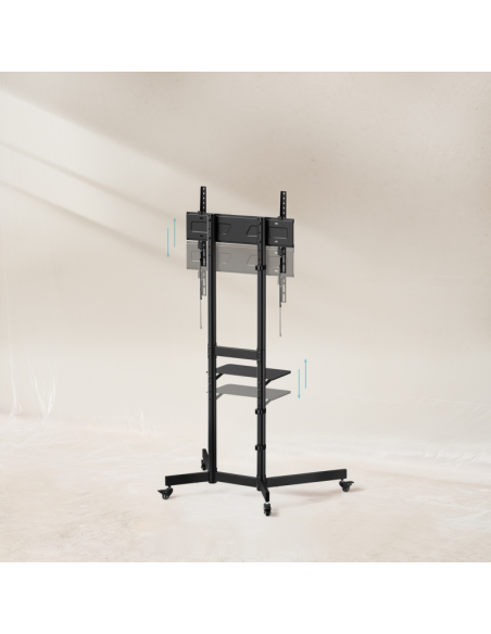 Soporte suelo con ruedas tooq vesa hasta 70 pulgadas 600x400mm max 70kg Soporte suelo con ruedas tooq vesa hasta 70 pulgadas 600x400mm max 70kg
