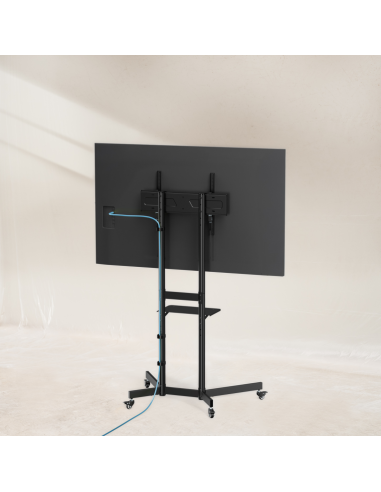 Soporte suelo con ruedas tooq vesa hasta 70 pulgadas 600x400mm max 70kg