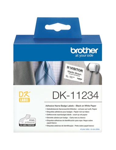 Etiquetas papel precortada brother dk11234 60 x 86mm
