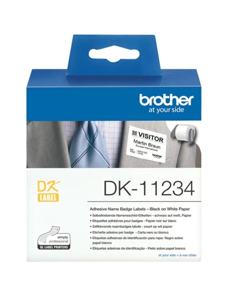 Etiquetas papel precortada brother dk11234 60 x 86mm Etiquetas papel precortada brother dk11234 60 x 86mm