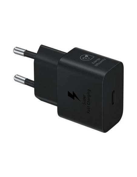 Cargador samsung ep - t2510xbegeu usb tipo c negro 25w cable incluido