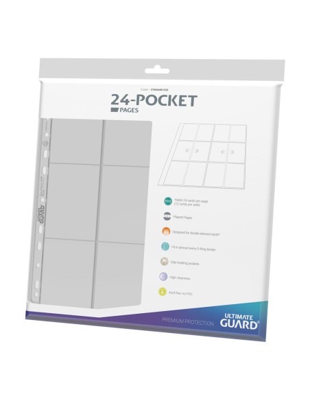 Carpeta transparente ultimate guard de 24 bolsillos y cuatro filas de páginas - carga lateral (10)