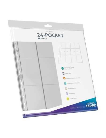 Carpeta transparente ultimate guard de 24 bolsillos y cuatro filas de páginas - carga lateral (10) Carpeta transparente ultimate guard de 24 bolsillos y cuatro filas de páginas - carga lateral (10)