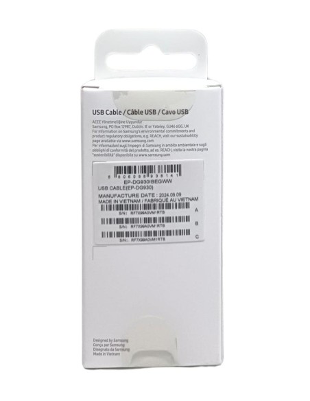 Cable usb tipo c a usb tipo a samsung 1.5m - macho - macho - negro