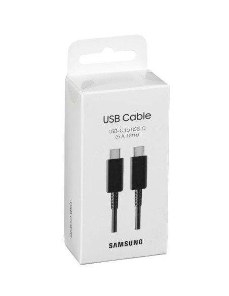 Cable usb tipo c samsung 1.8m - macho - macho - negro