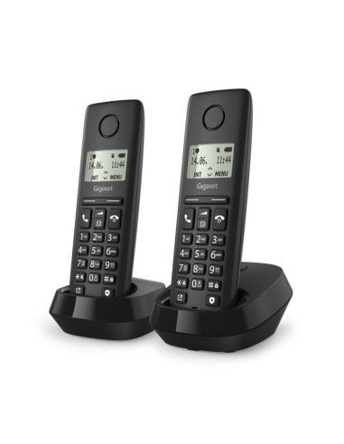 Telefono fijo inalambrico gigaset basic 100 duo negro
