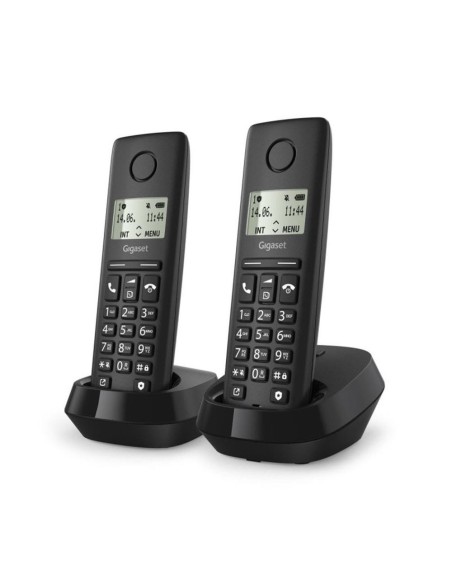 Telefono fijo inalambrico gigaset basic 100 duo negro Telefono fijo inalambrico gigaset basic 100 duo negro
