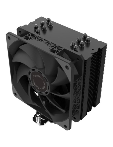 Ventilador disipador cpu gaming coolbox negro 6 heatpipes h6 black 240w tdp intel - amd