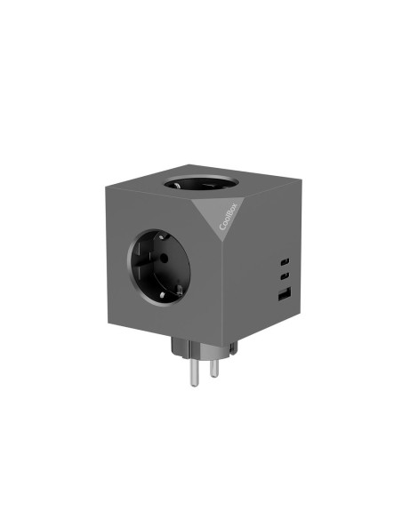 Base de enchufes coolbox cubik enchufes con carga usb c+a
