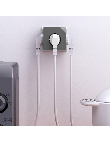 Base de enchufes coolbox cubik enchufes con carga usb c+a