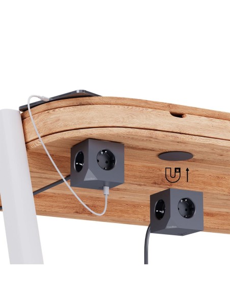 Base de enchufes coolbox cubik magnet 3 enchufes con carga usb c+a cable ac integrado Base de enchufes coolbox cubik magnet 3 enchufes con carga usb c+a cable ac integrado