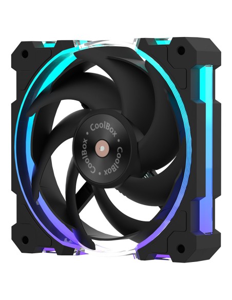 Ventilador caja coolbox 120 mm x12 ring argb Ventilador caja coolbox 120 mm x12 ring argb