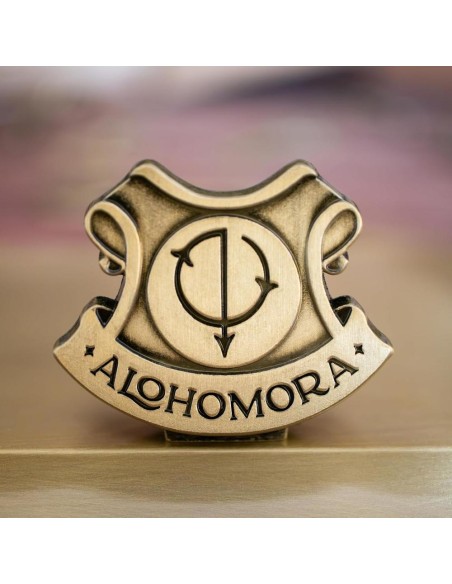 Varita de celebración the noble collection harry potter hechizo alohomora