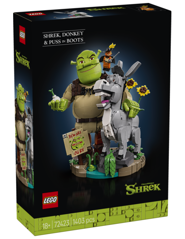 Lego shrek asno y gato