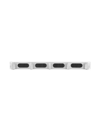 Organizador de cables lanberg 19 pulgadas con brush panel 5 rings - type b 1u gris