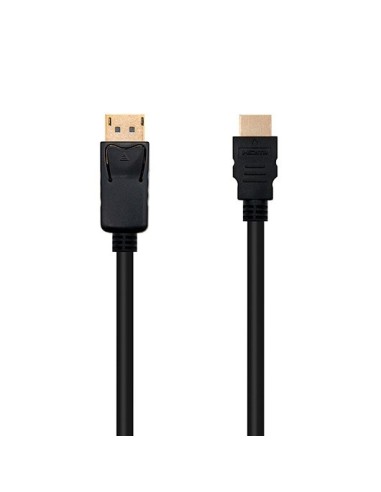 Cable displayport - m a hdmi - m 3m nanocable negro 4kx2k - 3m - conectores oro