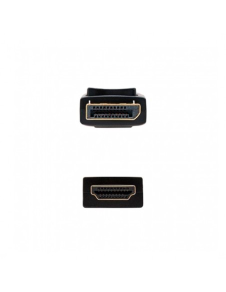 Cable displayport - m a hdmi - m 3m nanocable negro 4kx2k - 3m - conectores oro