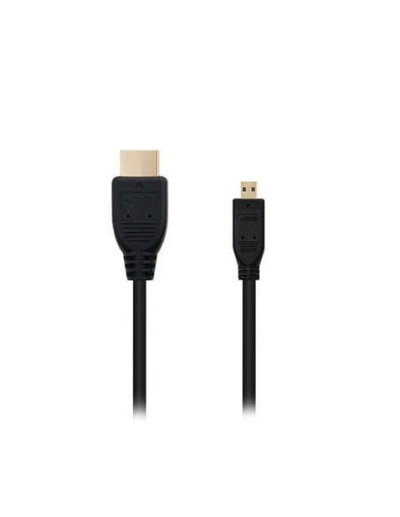 Cable micro hdmi tipo d a hdmi tipo a nanocable - macho - macho - alta velocidad - negro
