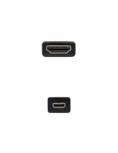 Cable micro hdmi tipo d a hdmi tipo a nanocable - macho - macho - alta velocidad - negro