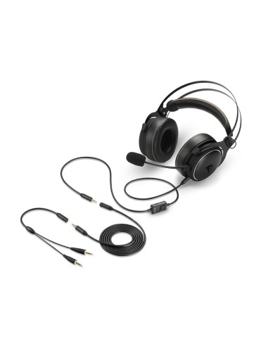 Auriculares gaming sharkoon skiller sgh50 negro microfono alambrico
