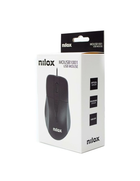 Mouse raton nilox mousb1001 usb 1000 dpi