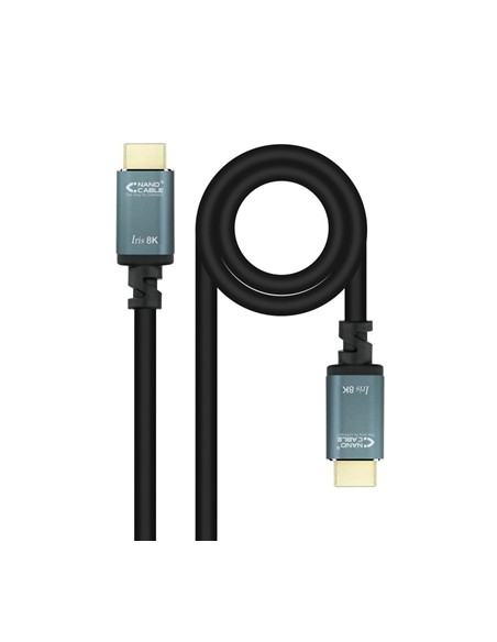 Cable hdmi 2.1 nanocable 8k 3m - macho - macho