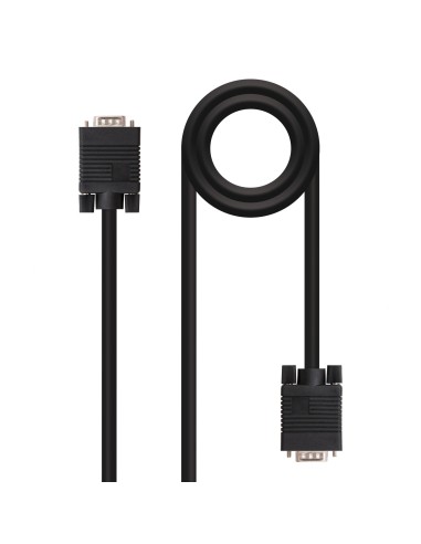 Cable svga hdb15 nanocable 1.8m - macho - macho - negro