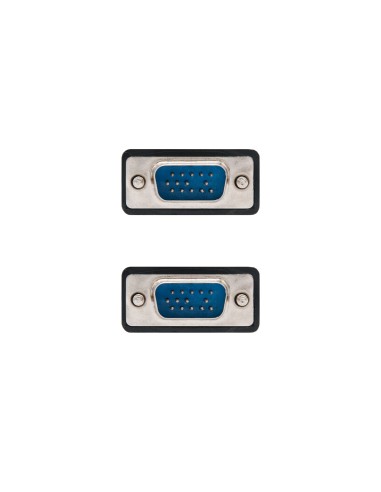 Cable svga hdb15 nanocable 1.8m - macho - macho - negro