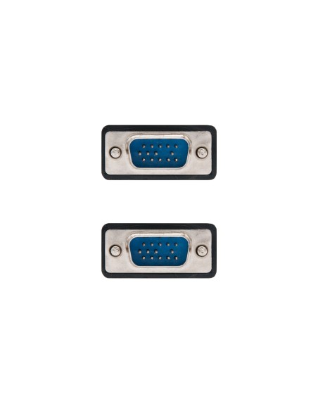 Cable svga hdb15 nanocable 1.8m - macho - macho - negro Cable svga hdb15 nanocable 1.8m - macho - macho - negro