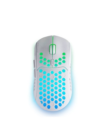 Mouse raton mars gaming mmw3 optico wireless inalambrico 6 botones 3200ppp blanco