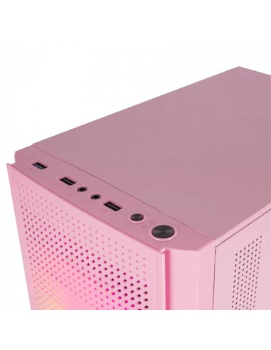Caja ordenador mars gaming mc300 rosa micro atx 1 x usb 3.0 2 x usb 2.0 3 x 120mm frgb
