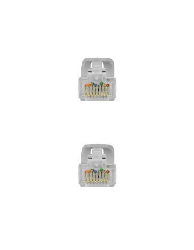 Latiguillo cable red lszh - utp cat.6a rj45 nanocable 0.5m gris