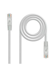 Cable red nanocable latiguillo rj45 lszh utp awg24 cat.6a 1m gris